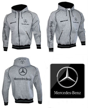 Veste Mercedes capuche Gris